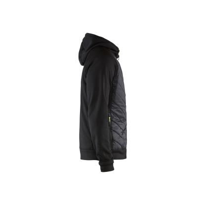 Blåkläder 3463 hybrid sweatshirt, sort/hi-vis gul