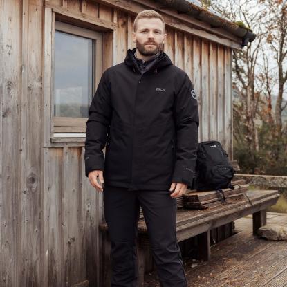 DLX FREDERIC 3-i-1 vandtæt jakke med aftagelig termojakke, herre, sort