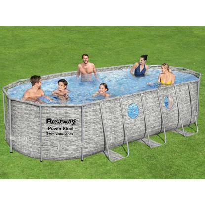 Bestway pool med pumpe og stige, 549 x 274 x 122 cm