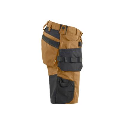 Blåkläder 1752 håndværker shorts med stretch, nougat/sort