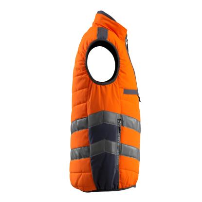 MASCOT SAFE SUPREME Grimsby vintervest, hi-vis orange/mørk marine