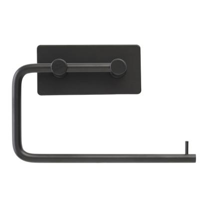 Danbad toiletrulleholder, selvklæbende, mat sort