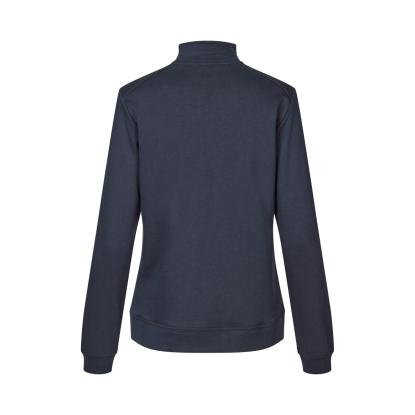 ID PRO Wear CARE 0385 sweatshirt med kort lynlås, ubørstet, dame, navy