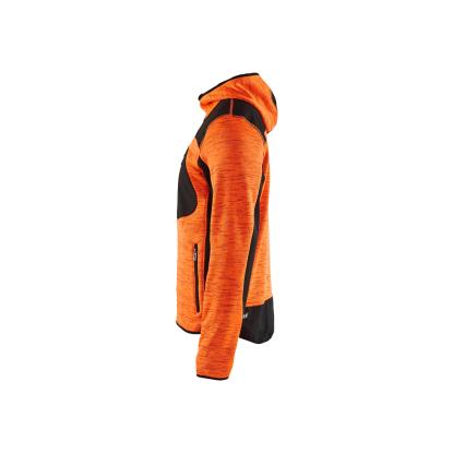Blåkläder 4930 strikket jakke med softshell, hi-vis orange/sort