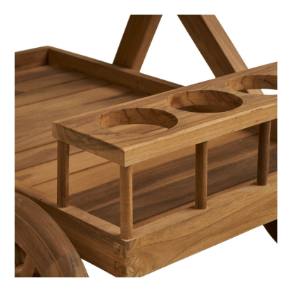 Pasaku serveringsvogn, teak, 86 cm