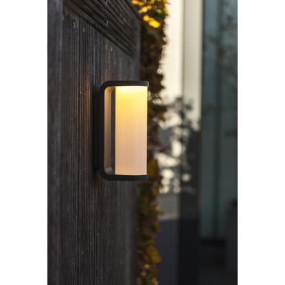 LUTEC ADALYN udendørs LED væglampe, H20 cm, IP44, mørk grå