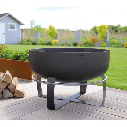 Cook King Viking XXL bålsted, stål, sort, 80 cm