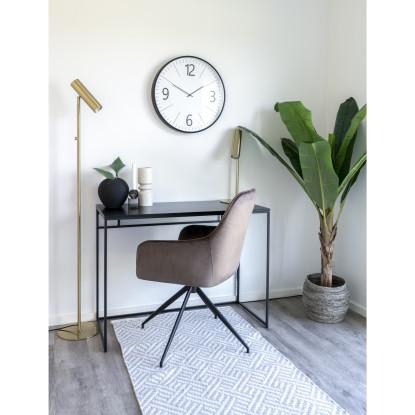 Lampe i messing med stofledning på 210 cm, Pære: GU10/5W LED - IP20