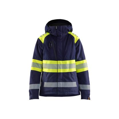 Blåkläder 4470 dame high vis vinterjakke, marineblå/hi-vis gul