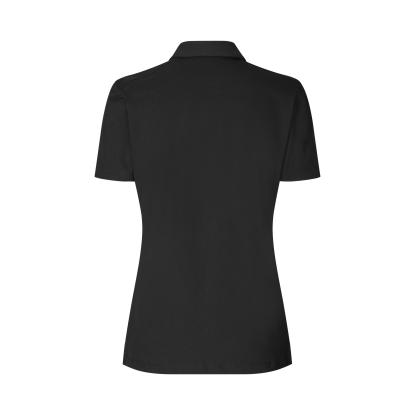 Seven Seas S523 poloshirt, økologisk, dame, sort