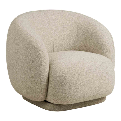 Hawkes loungestol med drejefunktion, sand
