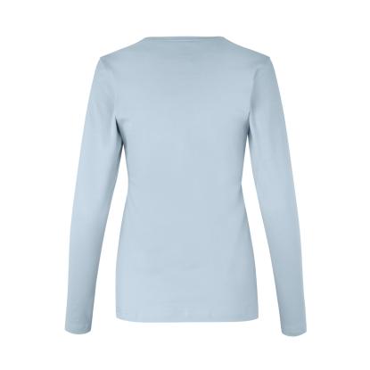 ID 0509 Interlock T-shirt med lange ærmer, dame, lys blå