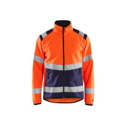 Blåkläder 4877 high vis light softshell jakke, hi-vis orange/marineblå