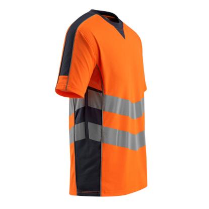 MASCOT SAFE SUPREME Sandwell T-shirt, hi-vis orange/mørk marine