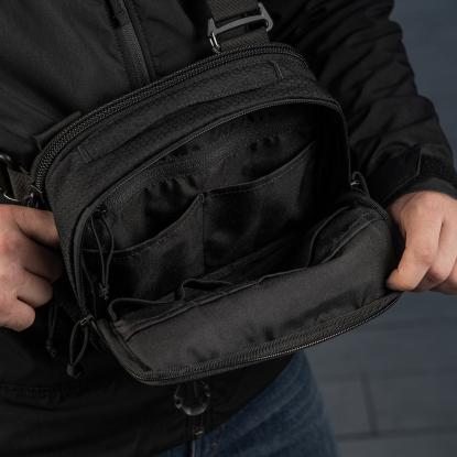 M-TAC Elite Hex EDC skuldertaske, sort