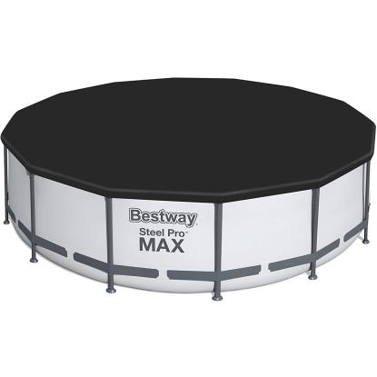 Bestway Steel Pro Max pool sæt med filterpumpe, grå, Ø457 x 122 cm