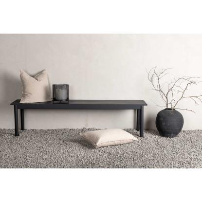 Venture Design Modena bænk, sort, 35 x 180 x 40 cm