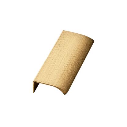Beslag Design Edge Straight profilgreb, 100 mm, børstet messing