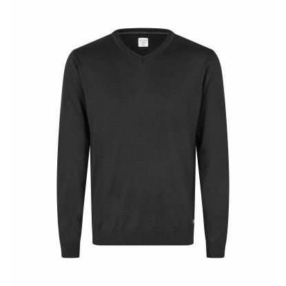 Seven Seas S670 The knit pullover med v-hals, sort