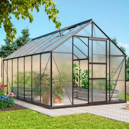 Vitavia Merkur 11500 drivhus, sort, 11,5 m², 6 mm poly