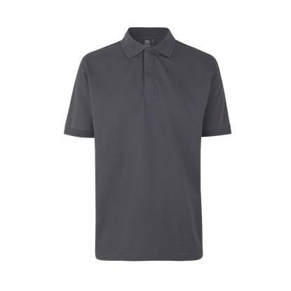 ID PRO Wear 0330 poloshirt med trykknap, silver grey
