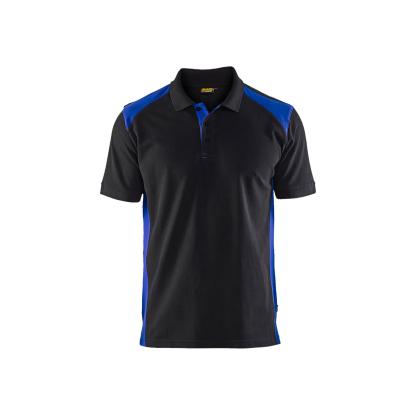 Blåkläder 3324 poloshirt, sort/koboltblå