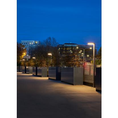 Norlys Asker LED lygtepæl, IP55, sort