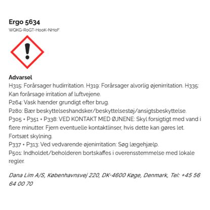 Dana Lim Ergo 5634 slagbestandig sekundlim til metal-metal og metal-plastik - 50 gram
