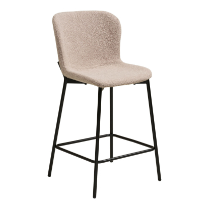 Maceda counterstol, bouclé, beige