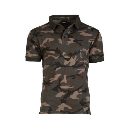 Mil-Tec poloshirt, woodland camo 