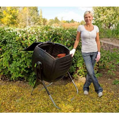 Lifetime Premium komposttromle, sort - 189 liter