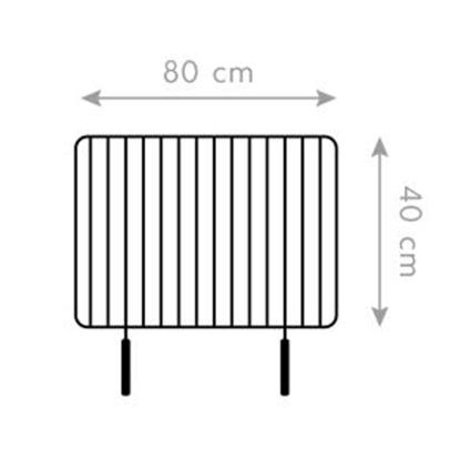 Westmann havepejs med grillrist, sort, 160 x 90 x 41 cm
