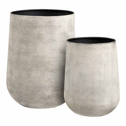 Hou dekorationskrukke, antik beige - 2 stk.