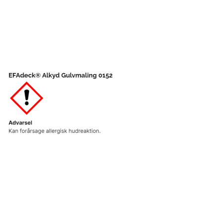 EFAdeck® alkyd gulvmaling, sort - 2,5 liter