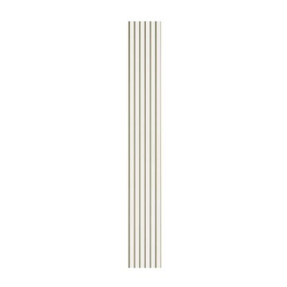 I-Wood Basic Original akustikpanel, hvidmalet, beige filt og lys kerne, folie, 16 x 300 mm