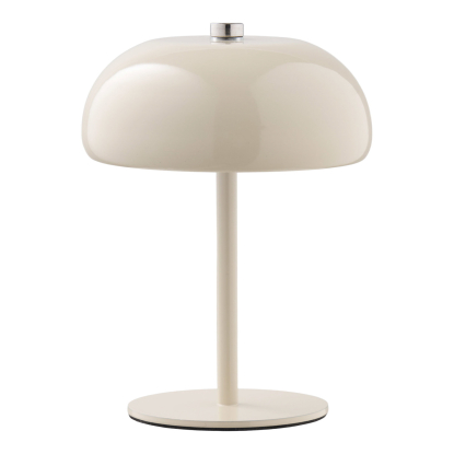 Margate LED bordlampe, genopladelig, H18 cm, beige