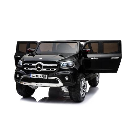 Mercedes X-Class elbil, 4 x 12V, sort