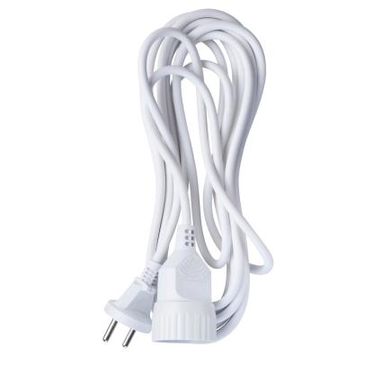 E-Line forlængerledning, 2 x 1 mm², hvid - 5 meter