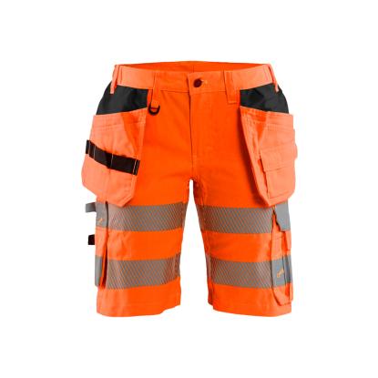 Blåkläder 7186 dame high vis shorts med stretch, hi-vis orange