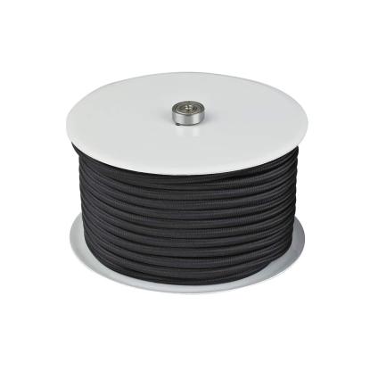 Halo Design kabelrulle med tekstilledning, sort - 25 meter