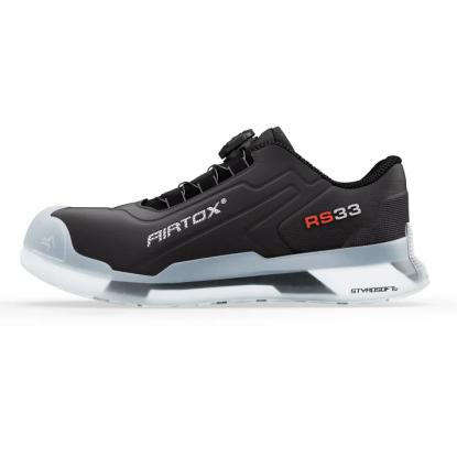 Airtox RS33 S3 sikkerhedssko med wireluk, ESD, sort/hvid