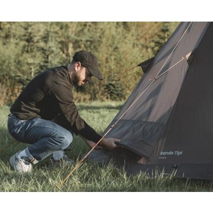 easy camp Rands Tipi til 8 personer, mørk sandfarve