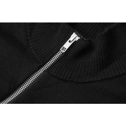 Seven Seas S660 The cardigan med lynlås, merino, sort