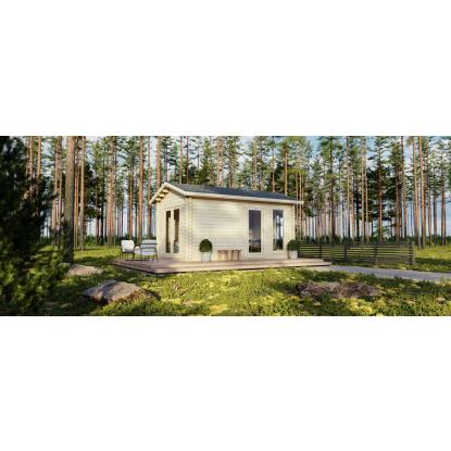 Luoman Lillevilla Sieppo havehus med to separate rum og dobbeltdør - 15 m²