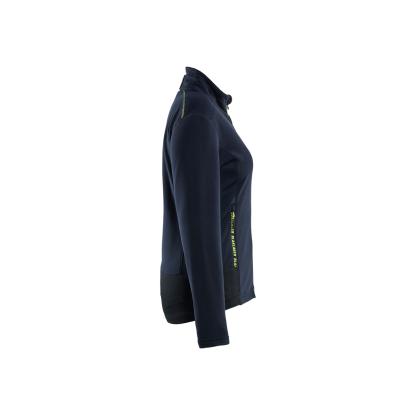 Blåkläder 4766 dame microfleece jakke, mørk marineblå/hi-vis gul