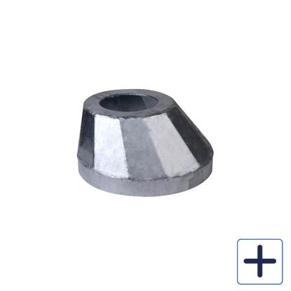 Plastmo hærværksikker brøndkrave, galvaniseret stål, Ø170 mm