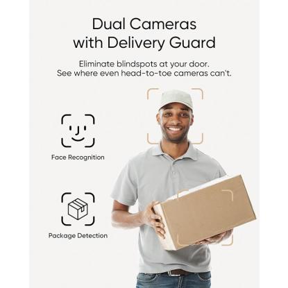 eufy E340 videodørklokke, 2K, sort