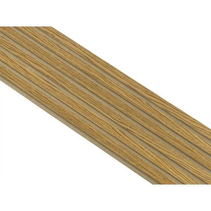 I-Wood Medio+ Original akustikpanel, brun olieret, brun filt og lys kerne, egefiner, 16 x 300 mm