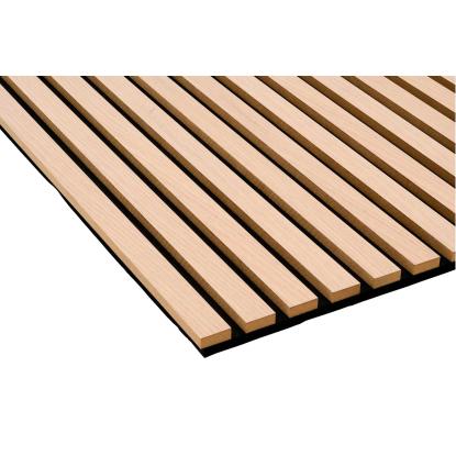 FOG & VENØ Fjordwall akustikpanel, eg, brun MDF, sort filt, 600 x 2400 x 19 mm