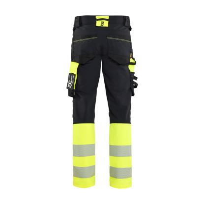 Blåkläder 1126 high vis buks 4-vejs stretch, sort/hi-vis gul